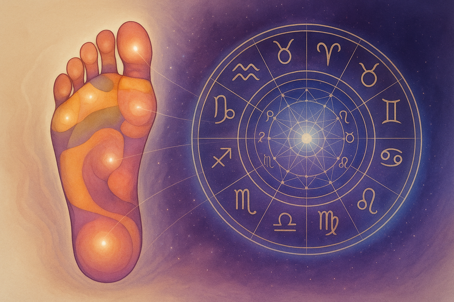 Body Constellation — reflexology and the zodiac